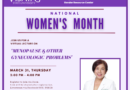 Webinar on Menopause and other Common Gynecologic Problems – March 31, 2022
